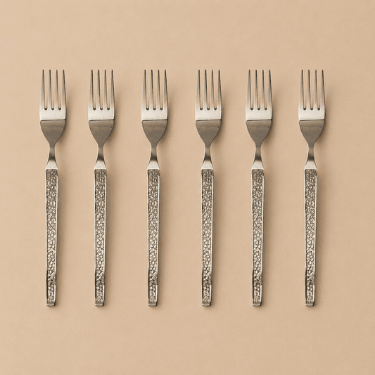 Kishco Cutlery Parma Stainless Steel Dinner / Dessert Fork, Set of 6