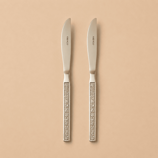 Kishco Cutlery Parma Stainless Steel Dinner / Dessert Knife, Set of 2