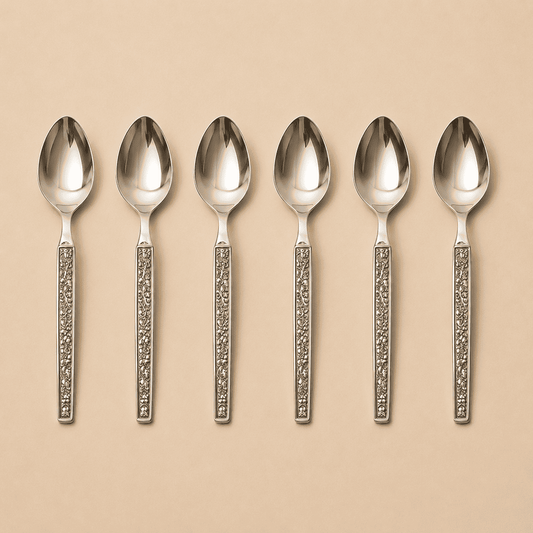 Kishco Cutlery Parma Stainless Steel Dinner / Dessert Spoon, Set of 6