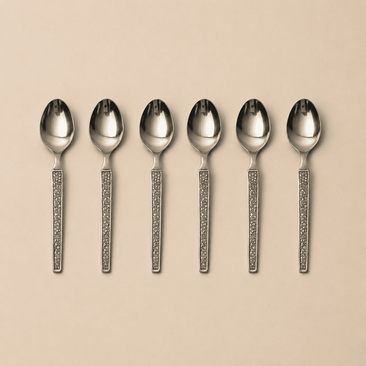 Kishco Cutlery Parma Stainless Steel Tea Spoon, Set of 6