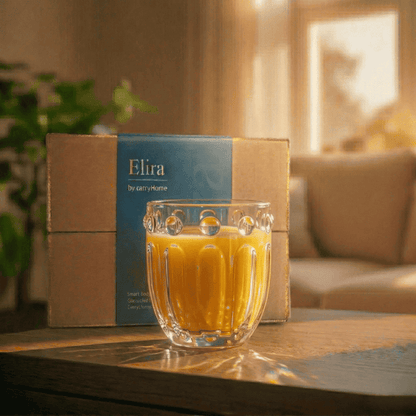 Elira Muse Premium glasses with Golden Line, Set of 6, 300ml