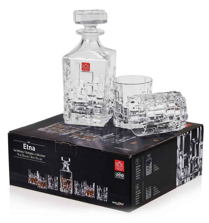 RCR Etna 7 pcs Whiskey Set with 1 Decanter & 6 glasses