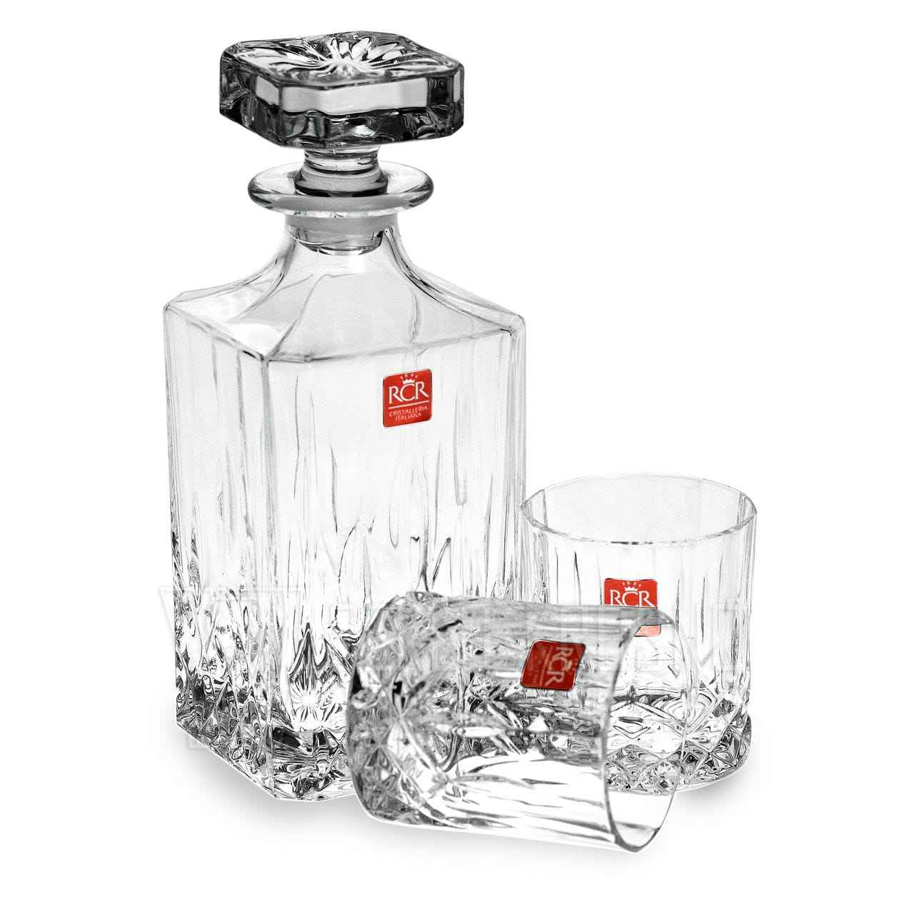 RCR Opera 7 pcs Whiskey Set with 1 Decanter & 6 glasses