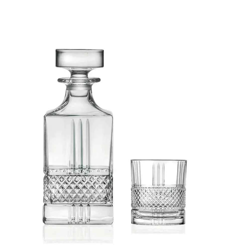 RCR Brillante 7 pcs Whiskey Set with 1 Decanter & 6 glasses
