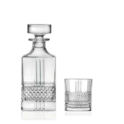 RCR Brillante 7 pcs Whiskey Set with 1 Decanter & 6 glasses