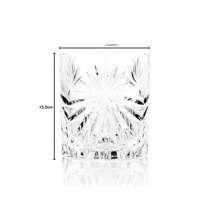 RCR Oasis DOF Crystal Whiskey Glasses, 340ml, Set of 6