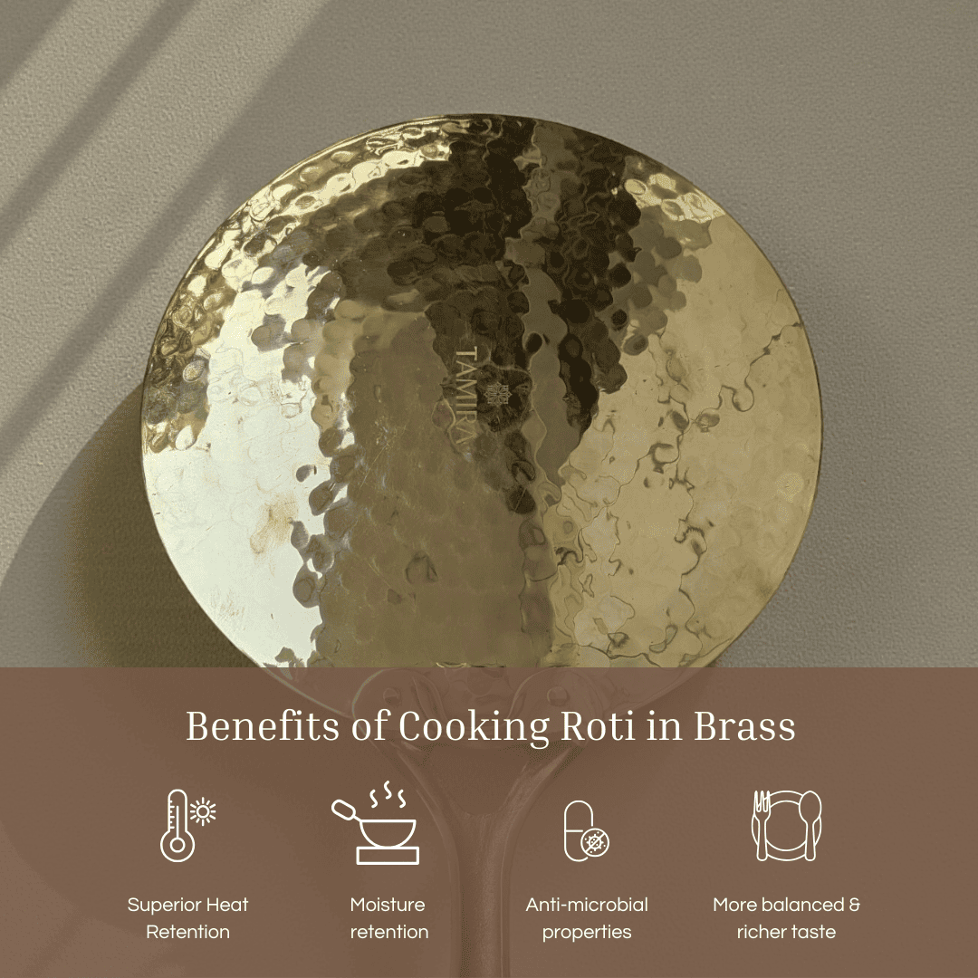 Tamira Pure Brass Roti Tawa