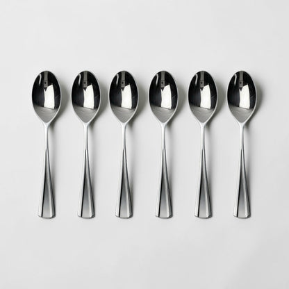 Kishco Cutlery Milan Stainless Steel Tea Spoon, Set of 6
