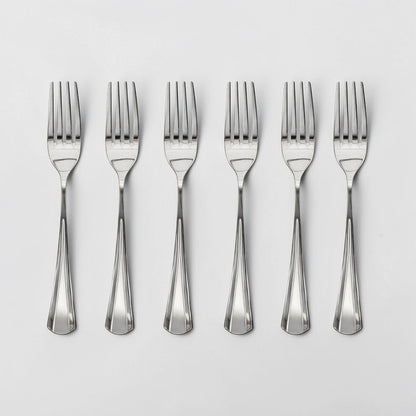 Kishco Cutlery Milan Stainless Steel Baby Fork, Set of 6