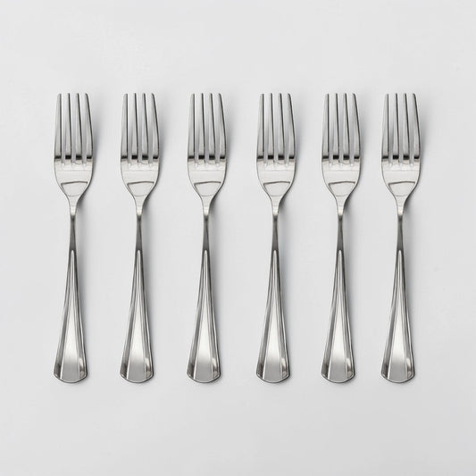 Kishco Cutlery Milan Stainless Steel Baby Fork, Set of 6