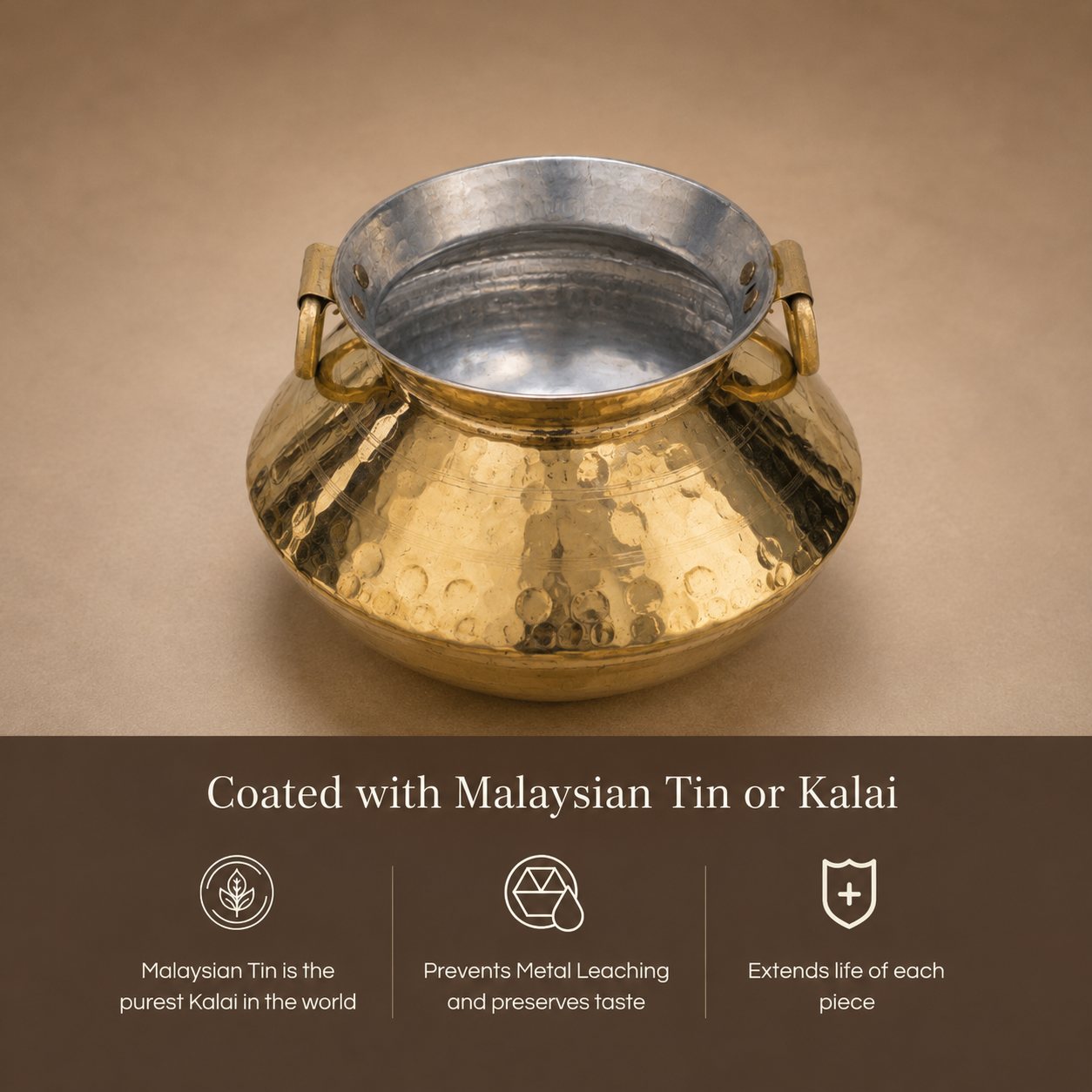 How to identify high quality hammered brass