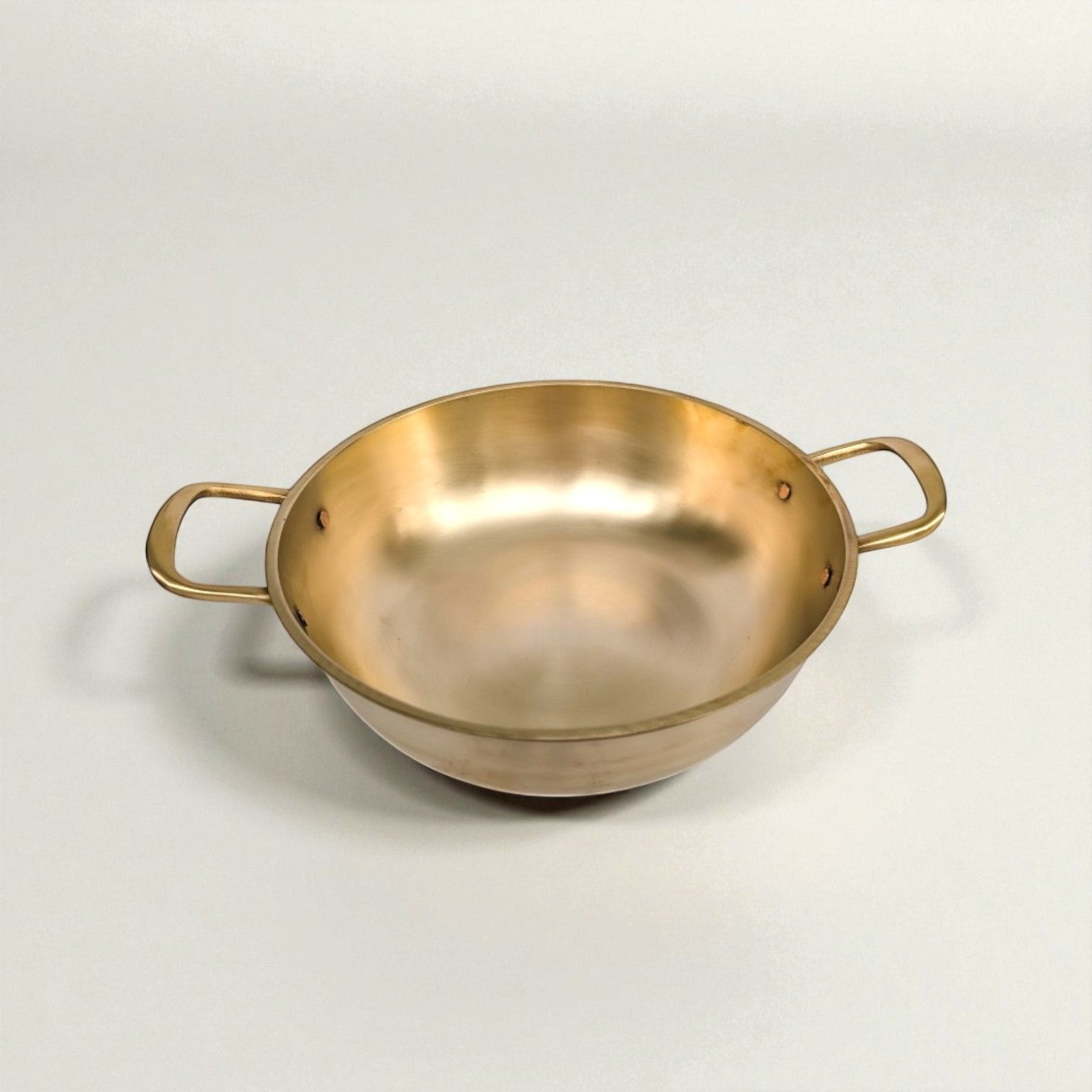 Bronze Kansa Kadai with sturdy handles for cooking and serving delicious meals