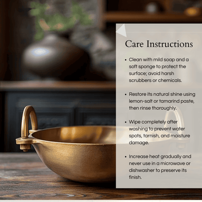 Kansyam Bronze Kansa Kadai Ruby with a polished finish for cooking and serving versatility