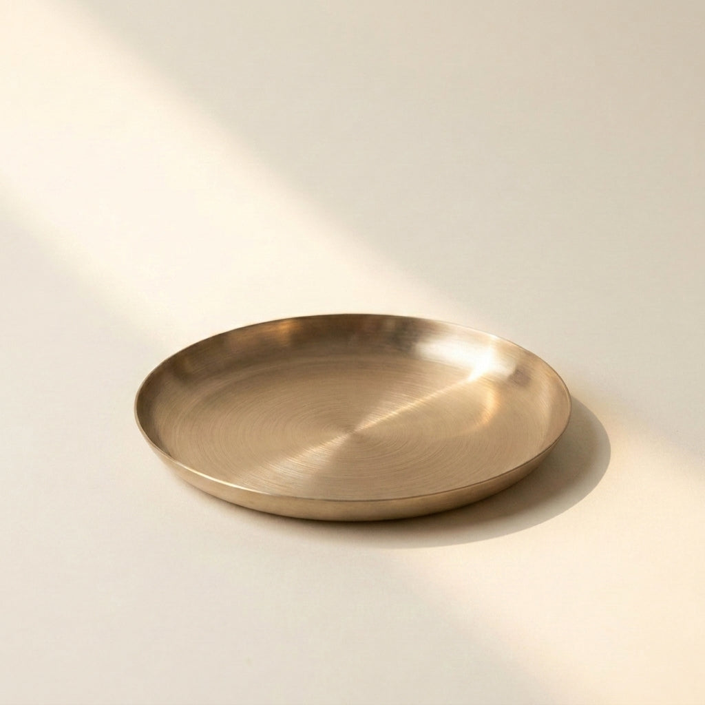 Bronze Kansa Plate, 8.50 inch
