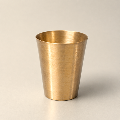 Butter Milk Kansa Glass, Matte finish, 270ml