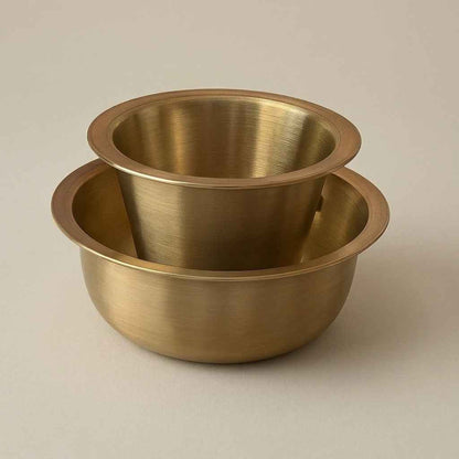 Pure Kansa Filter Coffee Dabara Set, Matte Finish, 130ml. + 160ml.