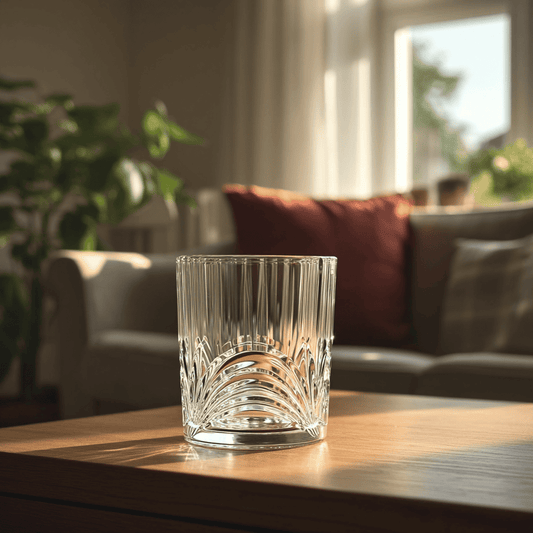 Celestial Arc Premium Whiskey glasses with elegant crystal design perfect for enjoying fine spirits