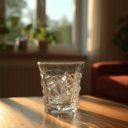 Celestial Astra Premium Whiskey glasses with a unique textured design for elegant sipping