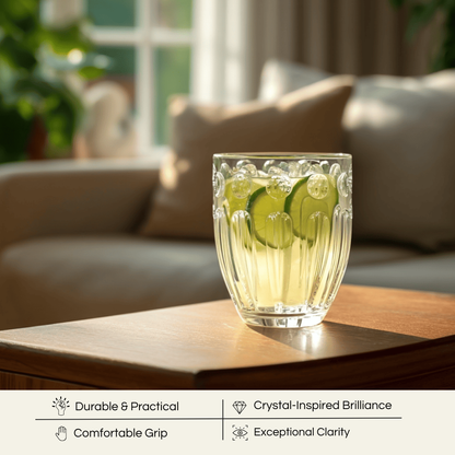 Celestial Muse Premium Whiskey glasses with exceptional clarity and comfortable grip, perfect for any gathering