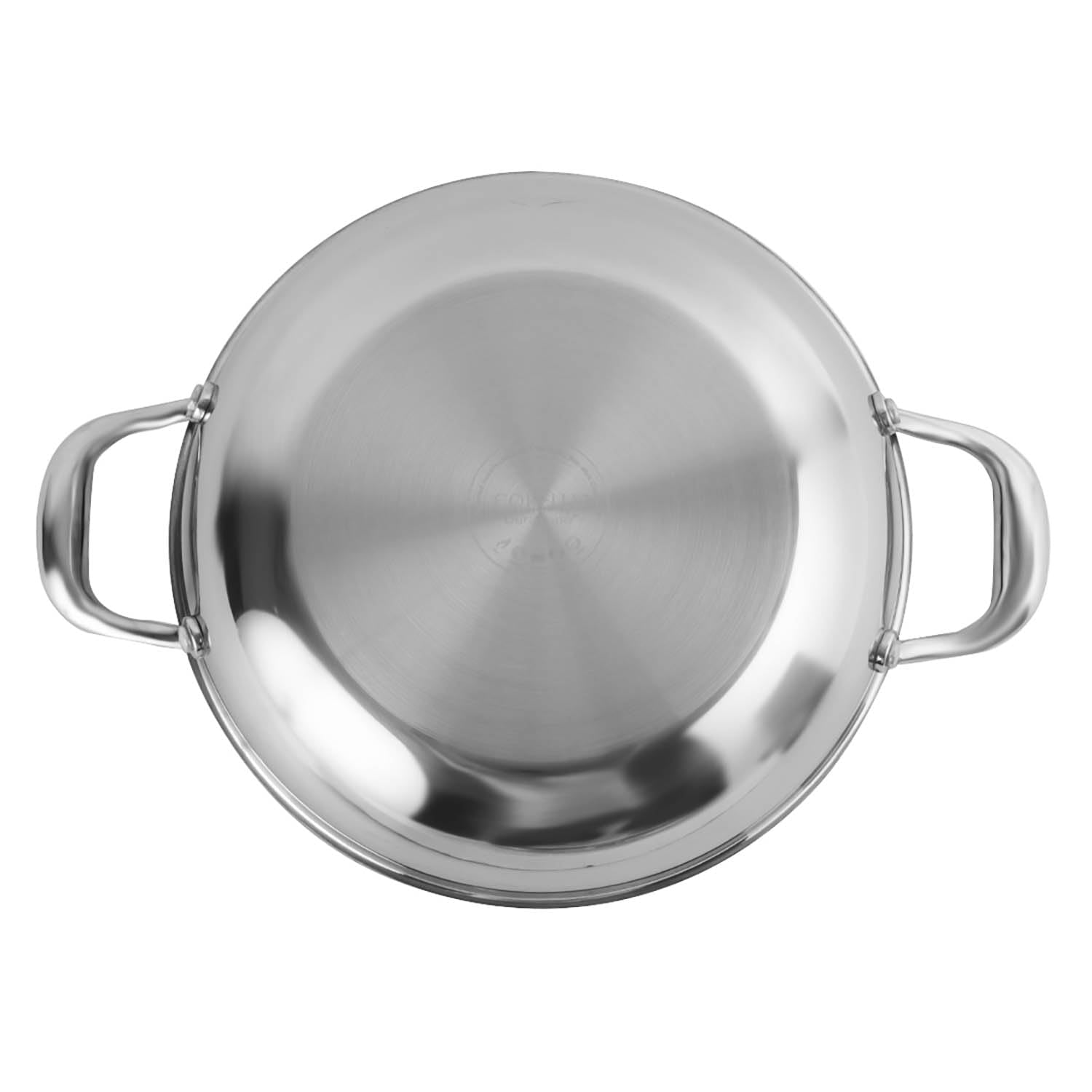 corelle duranano kadai with lid base view bottom of the pan