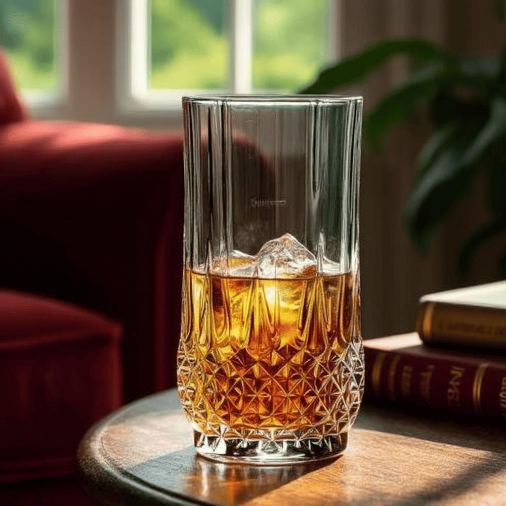 Cristal D'Arques Longchamp Highball Glass 280ml filled with ice on a wooden table