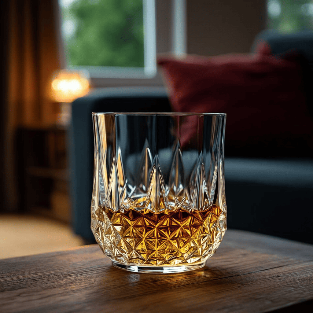 Cristal D'Arques Longchamp old fashioned 320ml glass featuring a diamond cut design with whisky inside
