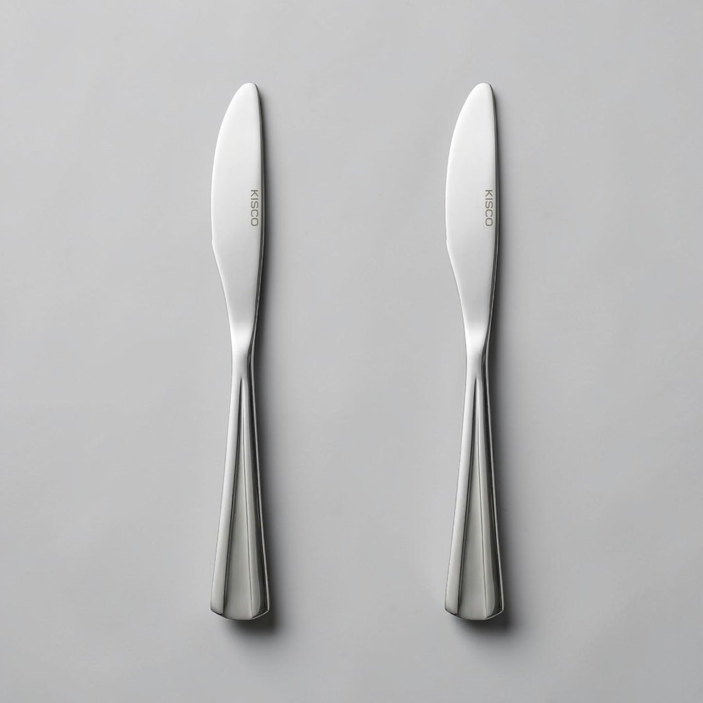 Kishco Cutlery Milan Stainless Steel Dinner / Dessert Knife, Set of 2