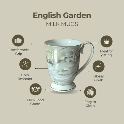 English Garden Milk Mug Aurora with comfortable grip chip resistant and glossy finish ideal for gifting
