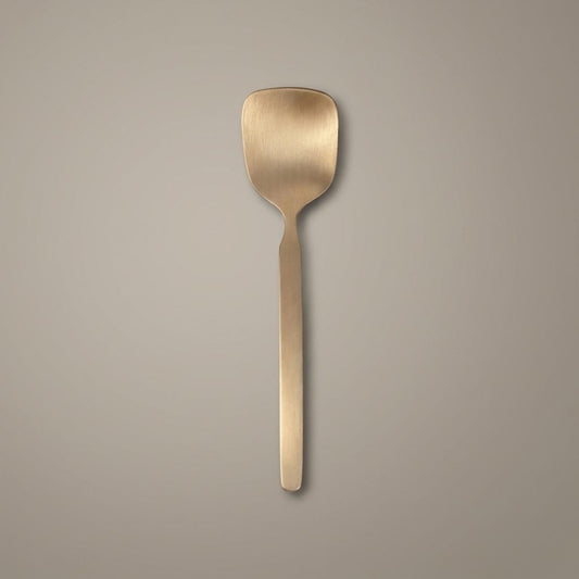Pure Kansa Serving Spoon Farsan, Matte Finished