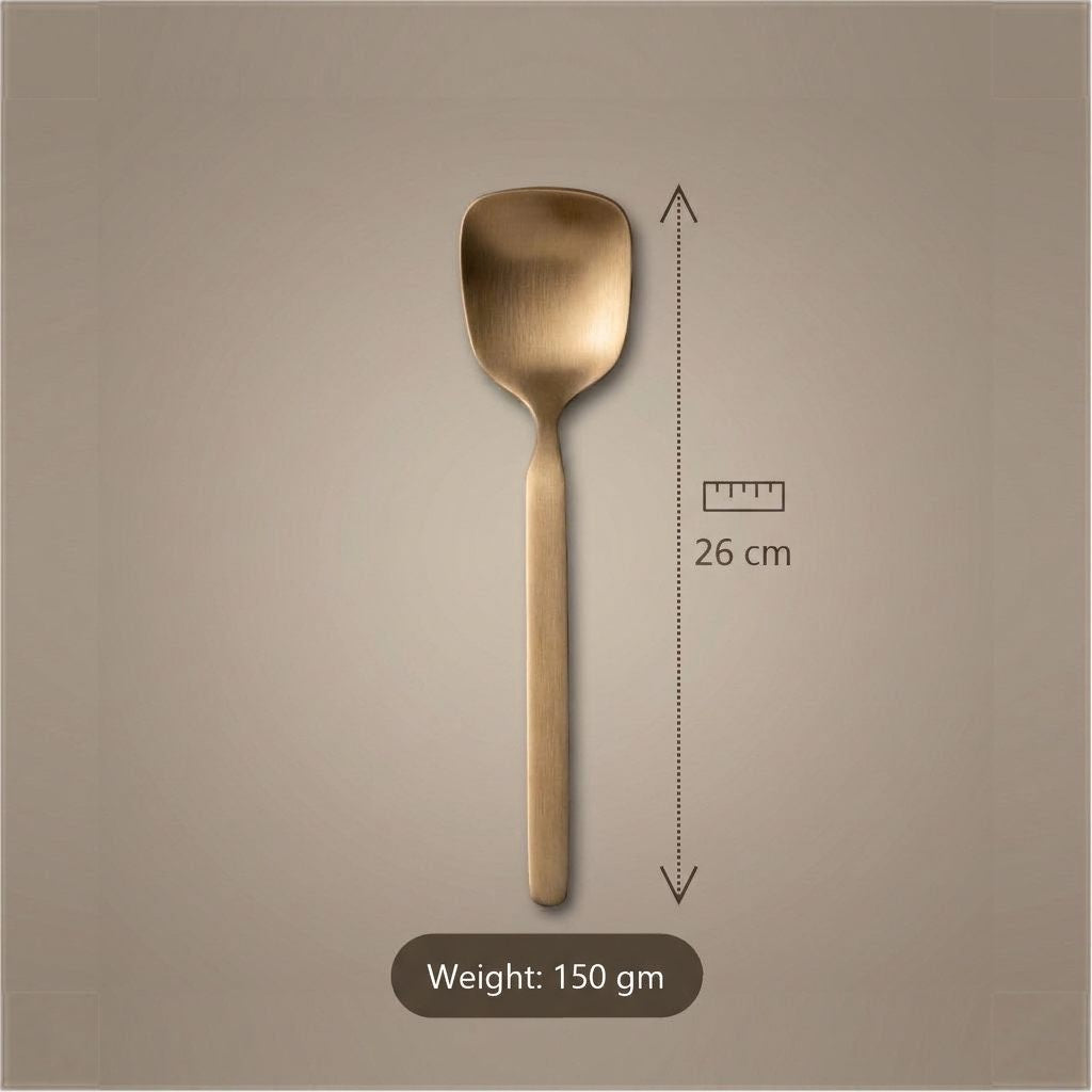 Pure Kansa Farsan Serving Spoon – 26 cm, 150 gm