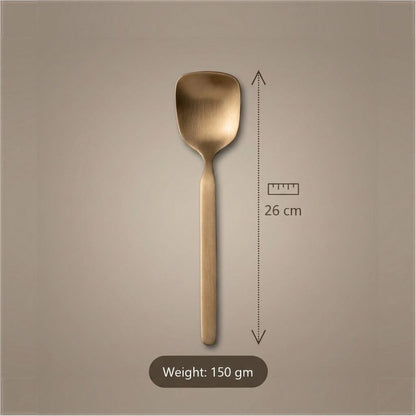Pure Kansa Farsan Serving Spoon – 26 cm, 150 gm