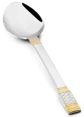 FnS Celebration 1 pc Serving Spoon Small, 24 Carat Gold Plated