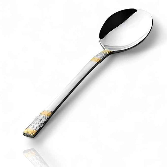 FnS Celebration 1 pc Veg Serving Spoon Large, 24 Carat Gold Plated