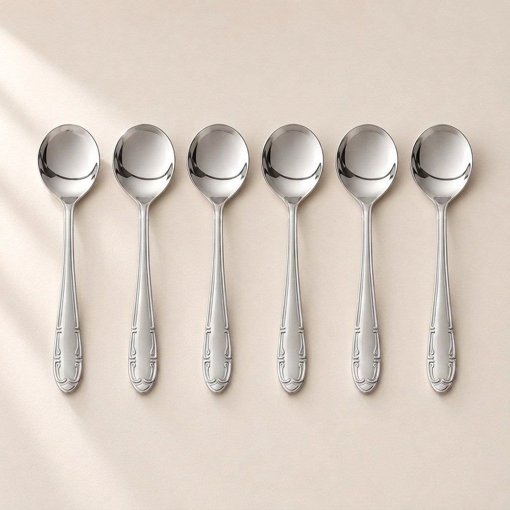 Kishco French Stainless Steel Soup Spoon, Set of 6