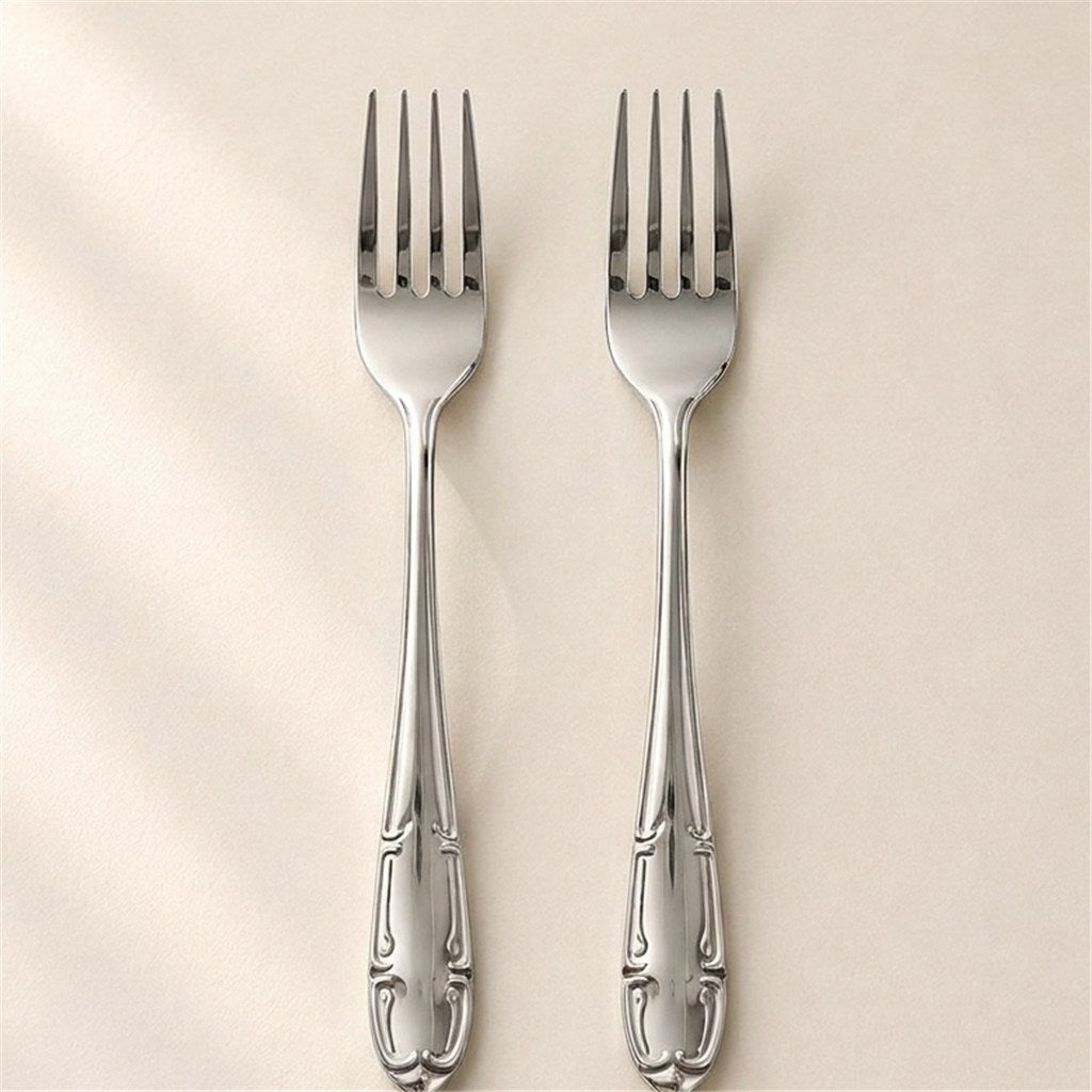 Kishco French Stainless Steel Table Fork, Set of 2