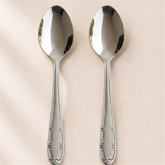 Kishco Cutlery French Stainless Steel Table Spoon, Set of 2
