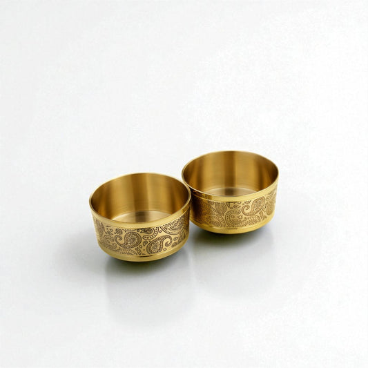 Good Luck Pure Brass Thali Dinner Set, 6 pcs