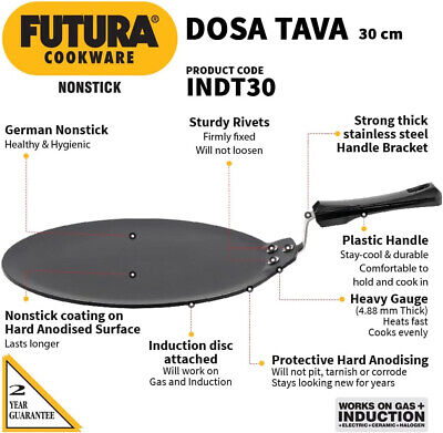 Hawkins Futura Non-Stick Dosa Tawa, 30cm Tawa