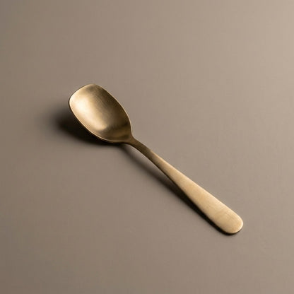 Pure Kansa Ice Cream Spoon, Matte Finished – angled view 1