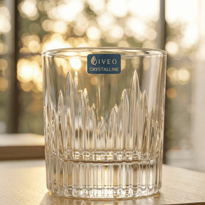 Iveo Crystalline Grand Crystal Whisky Glass with Elegant Cut Design for Enjoying Fine Spirits