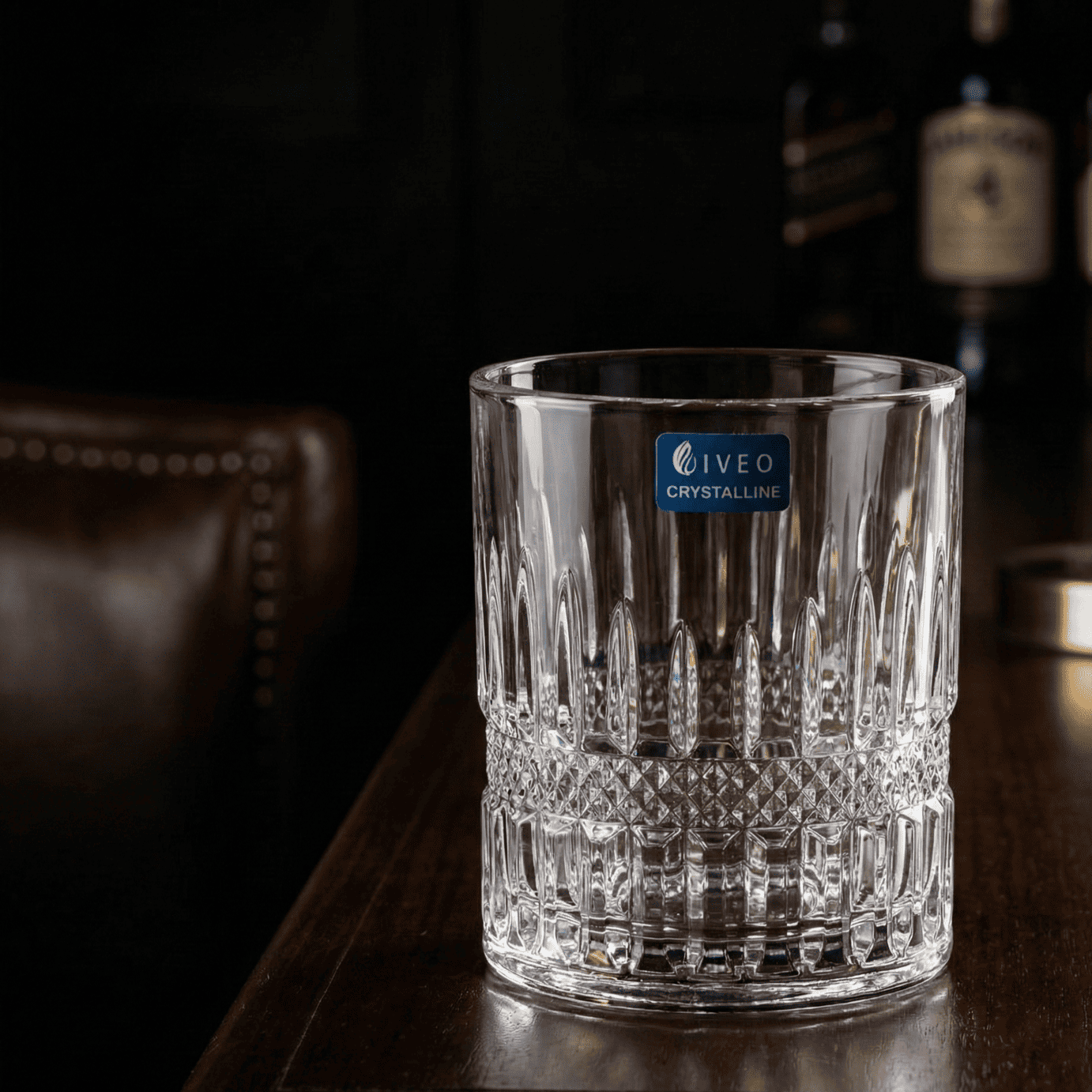 Iveo Crystalline Marvel Crystal Whisky Glass, 300ml, Set of 6