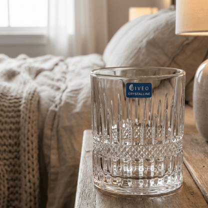 Iveo Crystalline Marvel Crystal Whisky Glass, 300ml, Set of 6