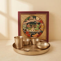 Kansa Thali Set Classic, 6 pcs, with Gift Box
