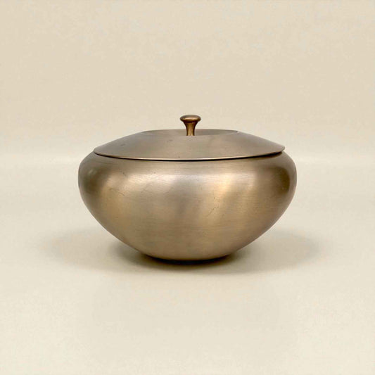 Kansa Curve Handi with lid, Matte finish, 1250ml