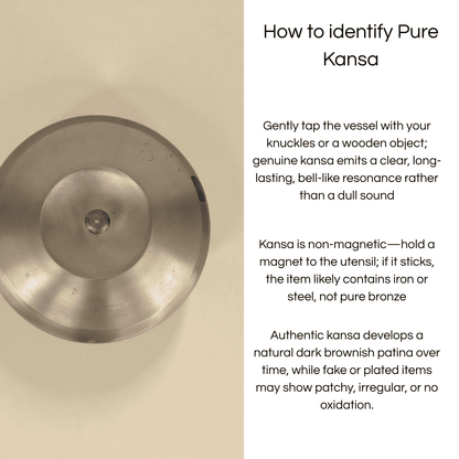 Kansa curve handi from Kansyam featuring a smooth, polished bronze finish for cooking and serving