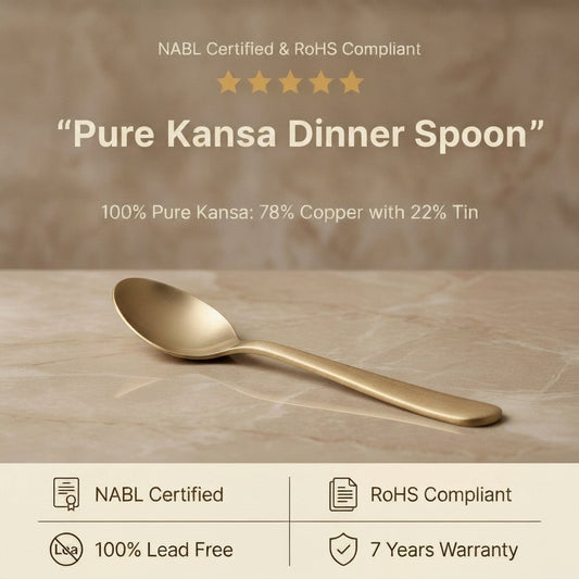 Pure Kansa Dinner / Dessert Spoon, Matte Finished