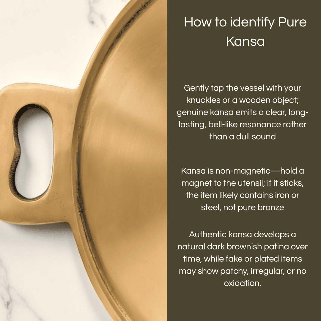 Kansa Dosa Tawa by Kansyam featuring a pure brass surface for making delicious dosas