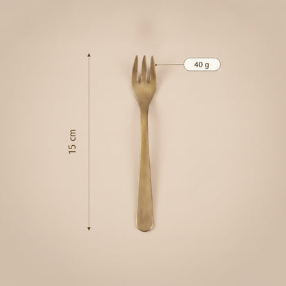 Pure Kansa Fruit Fork, Matte Finished