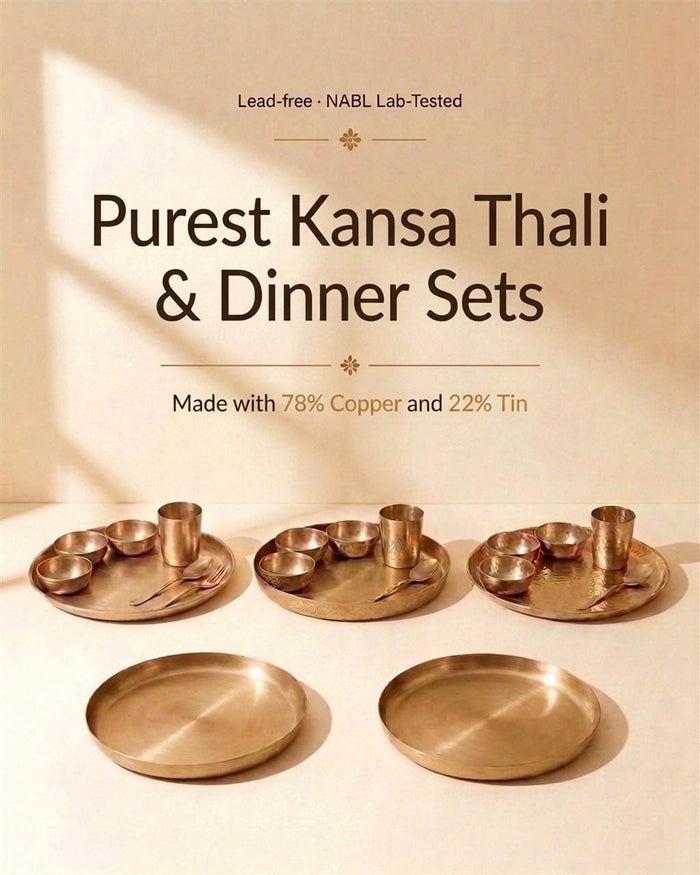 Kansa thali and dinner sets