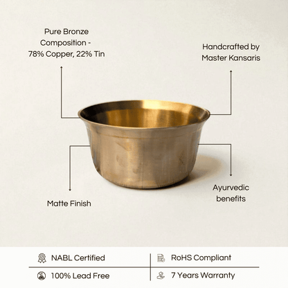 Kansa Tope Patila, Matte finish, 750ml